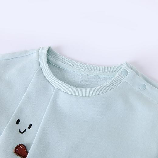 英氏女童休闲超萌长袖上衣宝宝圆领套头衫春季新品YRTAJ12104A 商品图2