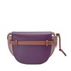 【包税】LOEWE/罗意威 21秋冬新款Gate Dual系列 女士迷你深紫色深锈色柔软小牛皮翻盖斜挎单肩包0010644102 商品缩略图3