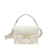 【包税】FENDI/芬迪 2021秋冬新款BAGUETTE系列 女士中号白色羊毛材质FF搭扣翻盖长流苏金色饰面金属配饰可拆卸肩带单肩斜跨手提包8BR600AH98F0VWM 商品缩略图0