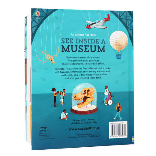 尤斯伯恩看里面系列博物馆 英文原版 Usborne See Inside A Museum 儿童英语百科知识纸板翻翻书 英文版进口原版书籍 商品图1