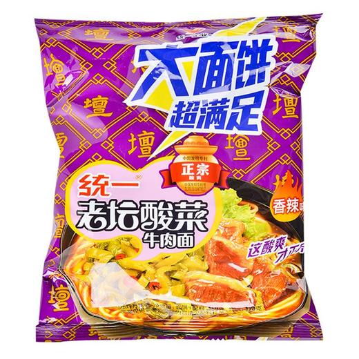 统一 老坛酸菜牛肉面150g/袋 商品图0