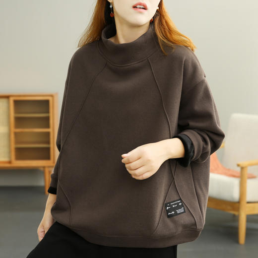 裁缝学苑AG234 高领加绒卫衣纸样女装宽松秋冬新裁剪样板打版图纸 商品图1