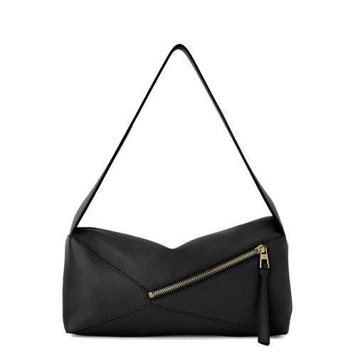 【包税】LOEWE/罗意威 21秋冬新款Puzzle Hobo系列 女士黑色纳帕小牛皮拼图手提单肩包0010643500 商品图3