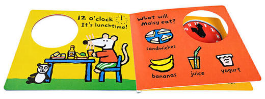 小鼠波波的第1个时钟 英文原版绘本 Maisy's First Clock 儿童英语启蒙纸板操作时钟书 Lucy Cousins 英文版进口原版书籍 商品图1