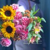 【一路生花】向日葵2 笑颜康6 棉花橙小雏菊3 橙色水仙百合3 玫红麦秆菊2（王嘻嘻设计） 商品缩略图3