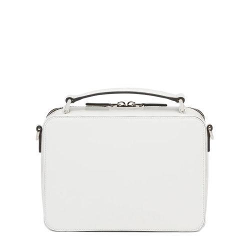 【包税】PRADA/普拉达 21年秋冬新款Brique系列 男士白色亮面皮革配可拆卸皮革小袋拉链手袋斜跨单肩包2VH069_ZO6_F0009_V_ZMI 商品图2