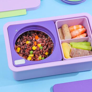 乐扣乐扣LOCK&LOCK好吃哒饭盒 学生上班族自由分隔不锈钢保温便当盒1.45L 商品图4