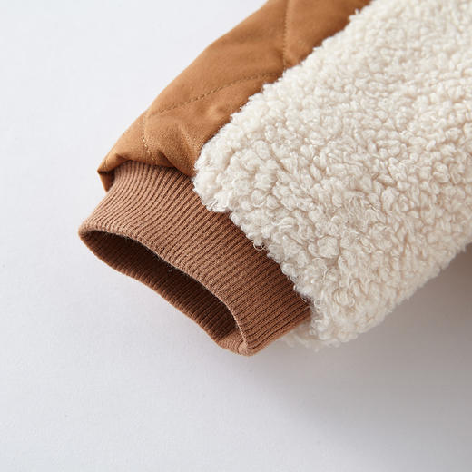 英氏-童衣类（冬）E1连针帽蛤深杏色73CM 商品图4