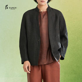 TANGY Collection/天意精品2022年春夏新品非遗莨绸男装外套