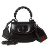 【包税】GUCCI/古驰 21秋冬新款 女士迷你黑色皮革附可拆卸肩带黑色竹节手柄单肩手提包68686410ODP1060 商品缩略图1