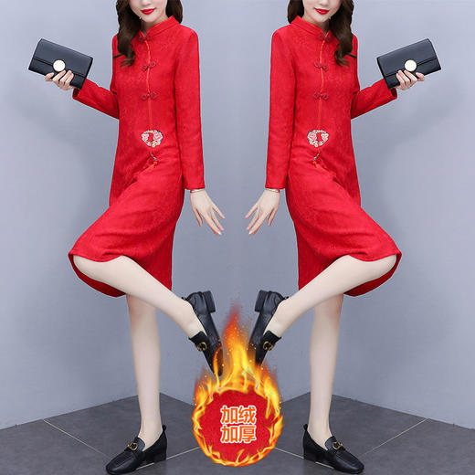 AA LL加绒加厚改良版连衣裙 商品图2