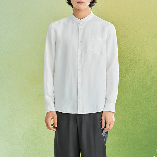 TANGY Collection/天意精品2022年春夏新品商务麻粘休闲款男装上衣 商品图1