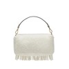 【包税】FENDI/芬迪 2021秋冬新款BAGUETTE系列 女士中号白色羊毛材质FF搭扣翻盖长流苏金色饰面金属配饰可拆卸肩带单肩斜跨手提包8BR600AH98F0VWM 商品缩略图2