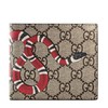 【包税】GUCCI/古驰 2021秋冬新款 男士米色老花帆布珊瑚蛇印花零钱卡夹钱包451266K551N8666 商品缩略图0