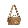 【包税】FENDI/芬迪 2021秋冬新款BAGUETTE MULTI系列 米色美利奴羊皮材质饰以FF夹扣双翻盖开合双拉链口袋双面手提斜跨单肩包8BR794AHVRF0J2D 商品缩略图1