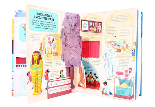 尤斯伯恩看里面系列博物馆 英文原版 Usborne See Inside A Museum 儿童英语百科知识纸板翻翻书 英文版进口原版书籍 商品图2