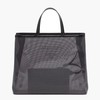 【包税】PRADA/普拉达 21年秋冬新款 女士黑色织物材质皮革提手附可拆卸皮革拉链式小袋亮片装饰网眼手提托特包1BG416_2D0A_F0002_V_OOO 商品缩略图1