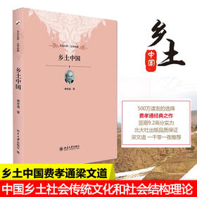 乡土中国 费孝通梁文道 中国乡土社会传统文化和社会结构理论研究的代表作记忆之书 人文社科 历史哲学