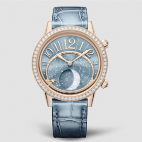 积家 Jaeger Lecoultre 约会系列玫瑰金月相腕表 Q3522480
