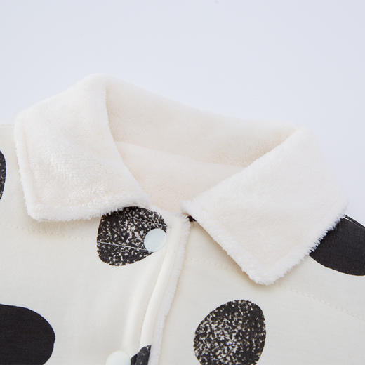 英氏-童衣类（冬）E1英针短外套奶油白色80CM 商品图1