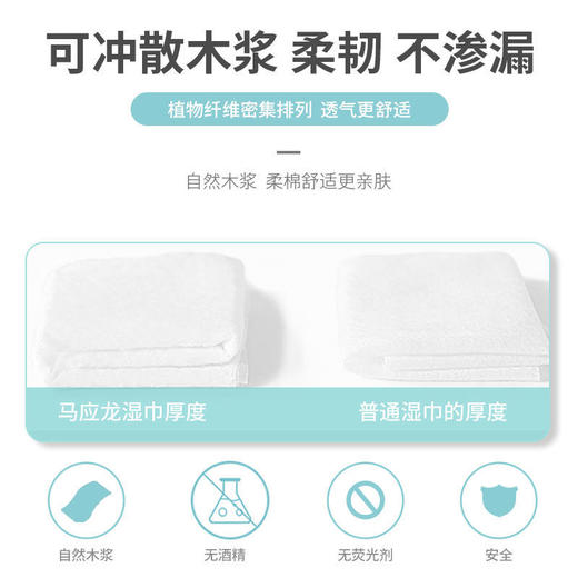 马应龙湿厕纸，可溶解随用随丢，草本植萃净护私享清凉净透呵护肛肠健康远离痔疮 商品图3