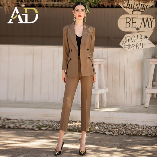 AD正式场合职业套装裙工作服女气质秋装设计感西服外套时尚正装 商品图3