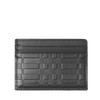 【包税】BURBERRY/博柏利 21秋冬新款 男士黑色格纹压花皮革卡包80493171 商品缩略图0