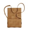 【包税】Bottega Veneta/葆蝶家 22春夏新款CASSETTE系列 女士焦糖色小羊皮双面正交编织单肩斜挎豆腐包578004VMAY19830 商品缩略图2
