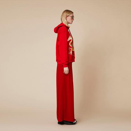 如虎添翼红色连帽卫衣 商品图2