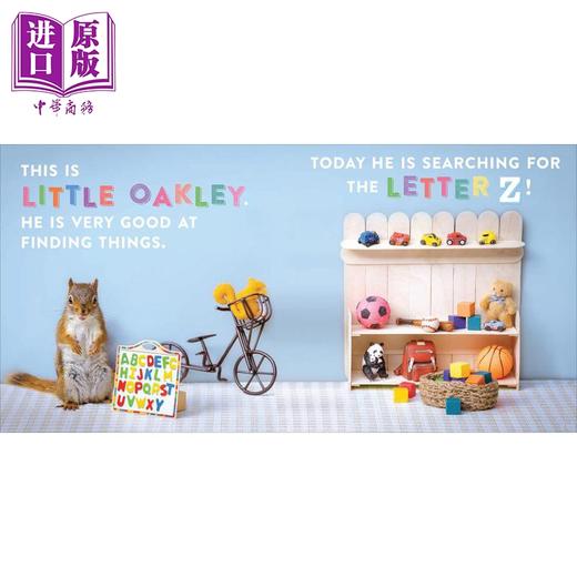 【中商原版】Oakley the Squirrel The Search for Z 小松鼠奥克利 寻找Z的故事 奥克利松鼠系列 婴幼儿字母纸板书 英文原版 商品图1
