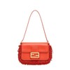 【包税】FENDI/芬迪 2021秋冬新款BAGUETTE 1997系列 女士迷你红色小羊皮饰有刺绣珍珠流苏FF扣环手提单肩包8BS049AGXPF0C3Q 商品缩略图0