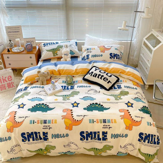 2021款北欧风简约全棉斜纹网红清新四件套 商品图4