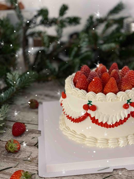 幸福的草莓蛋糕，草莓夹心草莓装饰，满满的甜蜜，祝福你这个冬天，莓烦恼 商品图9