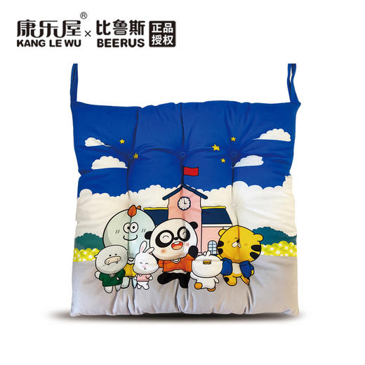 康乐屋比鲁斯九孔坐垫40*40椅垫屁垫加厚舒适柔软靠垫卡通动漫可爱卡通 学生坐垫 商品图1