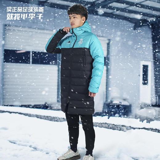 ADIDAS/阿迪达斯 REAL SSP 皇马新款冬季足球运动成人中长款保暖羽绒服男GR4269 商品图0