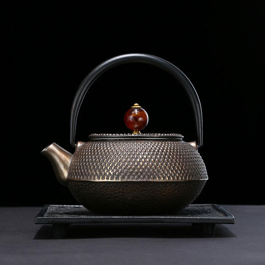 铸味 |  0.7L粒子壶铸铁茶壶生铁壶泡茶壶煮水壶手工铸造电磁炉适用 商品图2