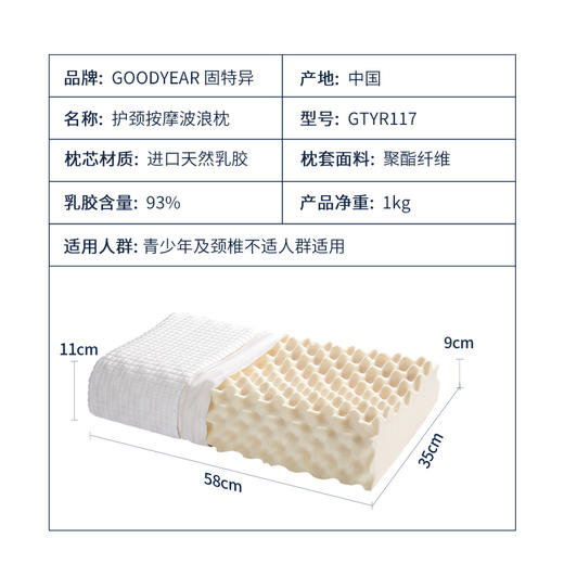 X| 固特异护颈颗粒按摩枕GTYR117（单只）（普通快递） 商品图4