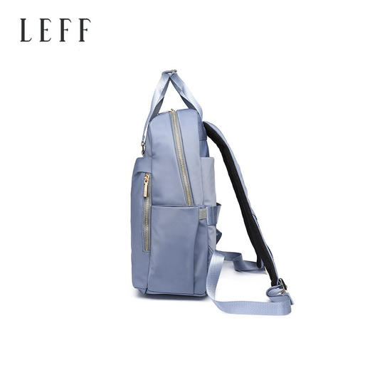 莱夫LEFF手提双肩包女上班 帆布大容量简约休闲女士背包商务通勤旅行包大包新年礼物送妈妈 冰堡蓝 商品图2