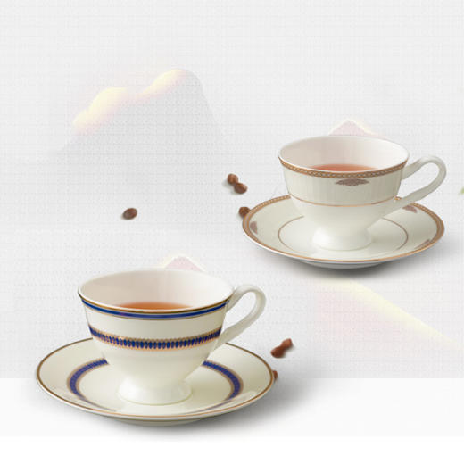 国瓷永丰源 元德2头咖啡杯碟 商品图0