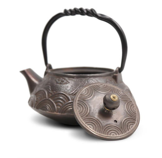 铸味 |  0.4L水鹤壶铸铁茶壶生铁壶泡茶壶煮水壶手工铸造电磁炉适用 商品图5
