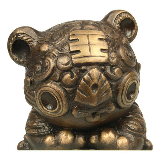 宇达青铜摆件  韩美林教授独家授权  十二生肖虎《福虎》艺术装饰摆件  高14cm 商品图1