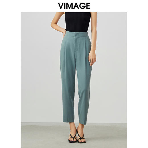 VIMAGE/纬漫纪春季新款百搭显瘦锥形休闲裤女裤子V1705328 商品图0