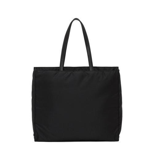 【包税】PRADA/普拉达 21年秋冬新款 女士黑色再生尼龙软羊革提手拉链式口袋金属配件徽标手提托特包1BG421_RUKW_F0002_V_OOO 商品图1