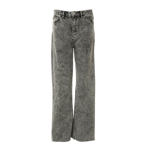 VIMAGE纬漫纪春季新款时尚开叉通勤休闲显瘦百搭100%棉牛仔裤V1705337 商品图5