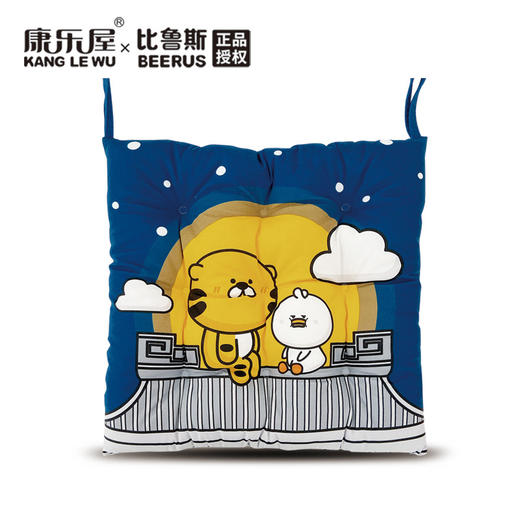 康乐屋比鲁斯九孔坐垫40*40椅垫屁垫加厚舒适柔软靠垫卡通动漫可爱卡通 学生坐垫 商品图5