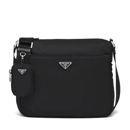 PRADA/普拉达 21年秋冬新款 女士黑色再生尼龙可调节编织肩带附可拆卸小包单斜跨单肩包1BC421_RV44_F0002_V_D1M 商品图0