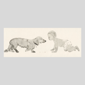 李军 |《兄弟 No.11》纸本水墨 160cm×60cm