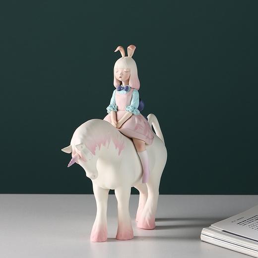 白夜童话/夜行独角兽/小/粉红花-贾晓鸥 商品图0