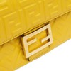 【包税】FENDI/芬迪 21秋冬新款Baguette系列 女士中号黄色羔羊皮3D纹理老花图案翻盖磁扣开合配链条肩带手提斜跨单肩包8BR793AH9CF1E8V 商品缩略图4