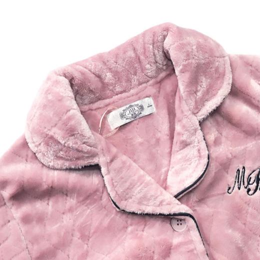 3楼 美标法兰绒甜美豆沙红品质高级感家居服83775A++ 商品图5